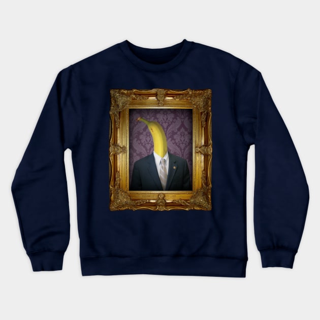 Banana Man in Vintage Frame Crewneck Sweatshirt by FaceTheStrange